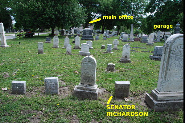 Woodland Cemetery, Quincy: Senator William A. Richardson