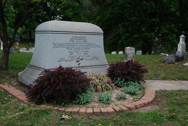 Woodland Cemetery, Quincy: Governor John Wood