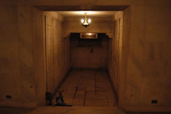 Acacia Park Cemetery and Mausoleum:Under Entrance