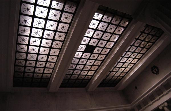 Acacia Park Cemetery and Mausoleum:Chapel Ceiling