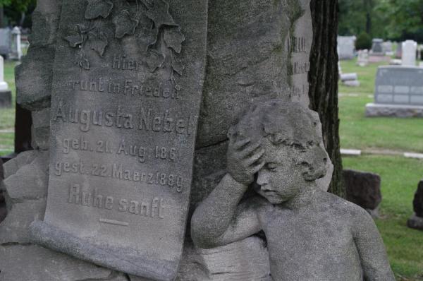 Willie, Fritz, Augusta Nebel: Forest Home Cemetery