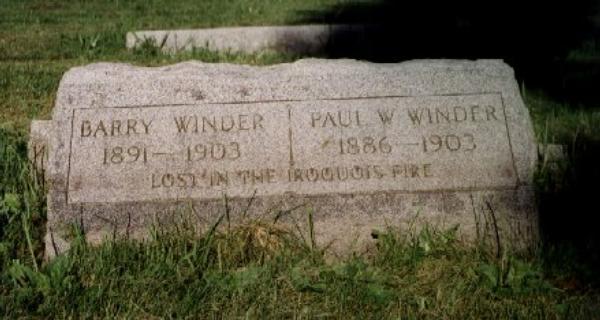 Winder - Died in Iroquois Fire: Forest Home Cemetery
