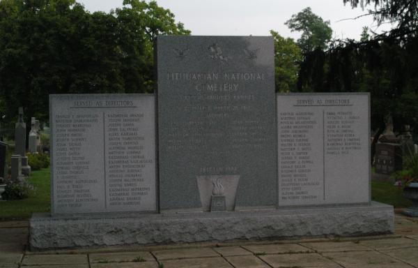 Dedication Stone Lithuanian National Cemetery