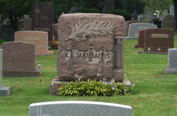K.A. Jakubaitis: Lithuanian National Cemetery