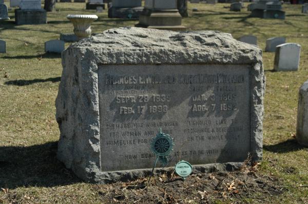 Rosehill Cemetery and Mausoleum:Frances Willard