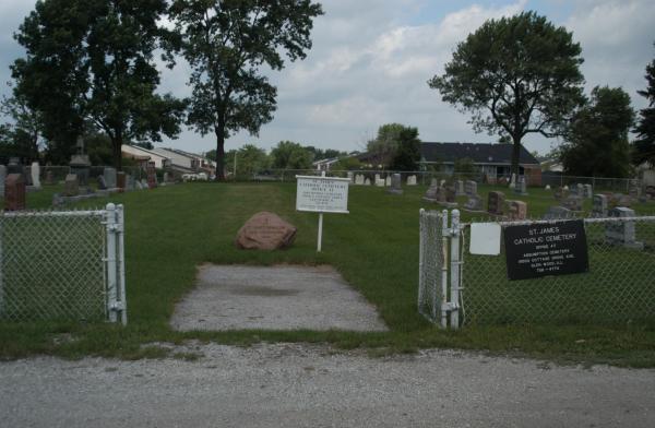 St James Cemetery, Sauk Village:entrance