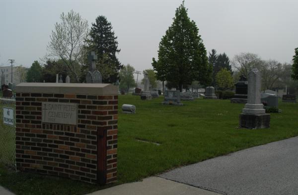 Saint Peter Catholic Cemetery:Entrance, close