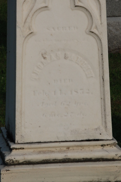 Carrollton City Cemetery: Governor Thomas Carlin