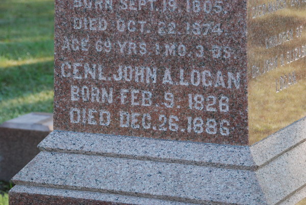 Some Random Cemetery: General John A Logan (Cenotaph)