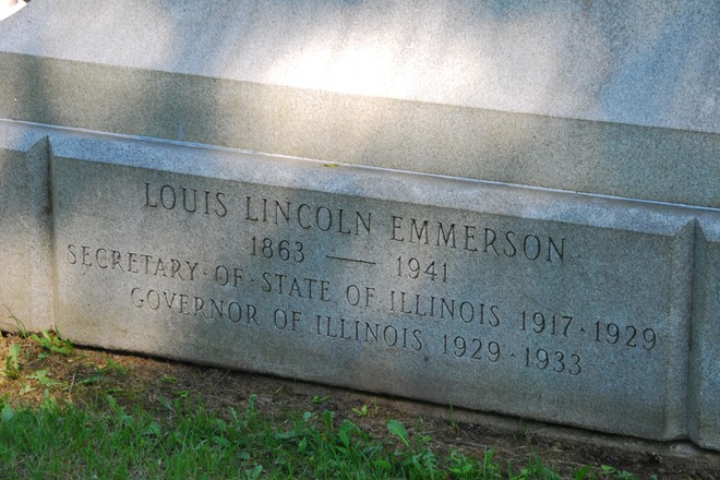 Oakwood Cemetery: Governor Louis L. Emmerson