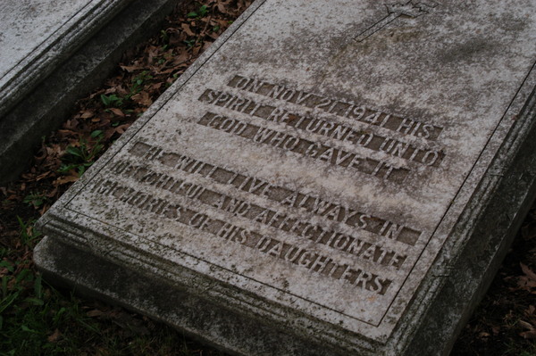 Oakland Cemetery, Woodstock:James Stephenson Andrews