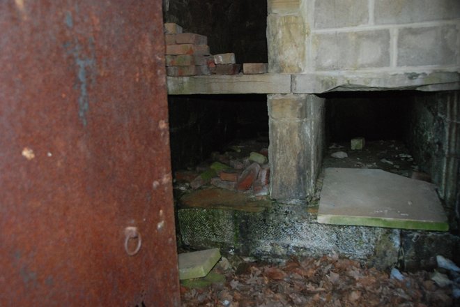 Rushville City Cemetery: Webster mausoleum interior