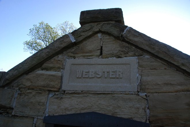 Rushville City Cemetery: Webster mausoleum