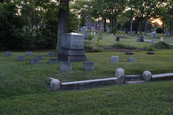 Oak Wood Cemetery, Waukegan: Alson Sherman