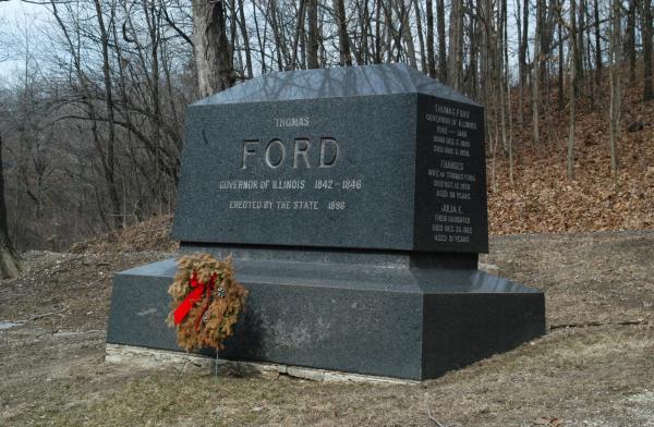 Springdale Cemetery, Peoria:Governor Thomas Ford