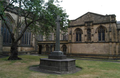 Churchyard of Manchester Cathedral in Greater Manchester County, England